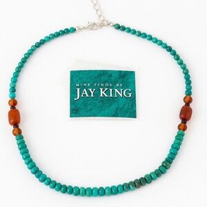 Jay King Turquoise and Amber Necklace